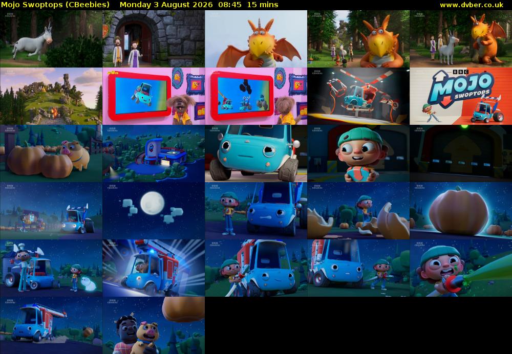 Mojo Swoptops (CBeebies) Monday 3 August 2026 08:45 - 09:00