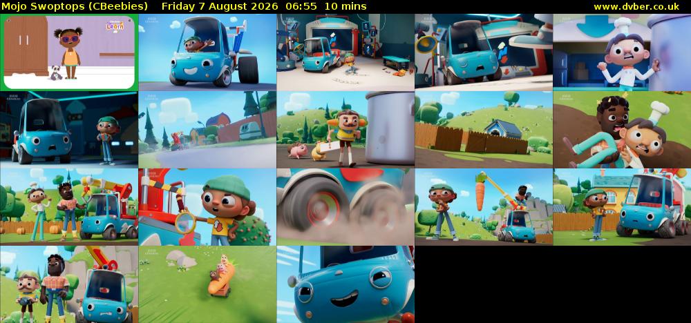 Mojo Swoptops (CBeebies) Friday 7 August 2026 06:55 - 07:05