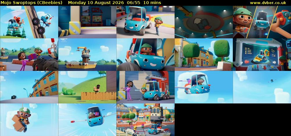 Mojo Swoptops (CBeebies) Monday 10 August 2026 06:55 - 07:05
