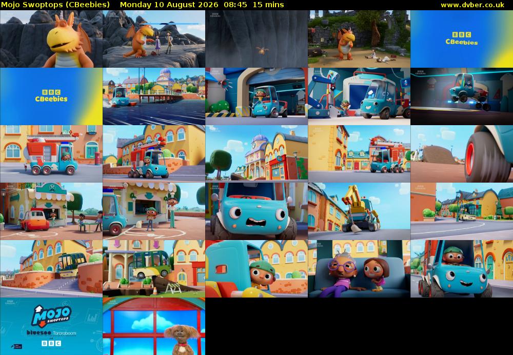 Mojo Swoptops (CBeebies) Monday 10 August 2026 08:45 - 09:00