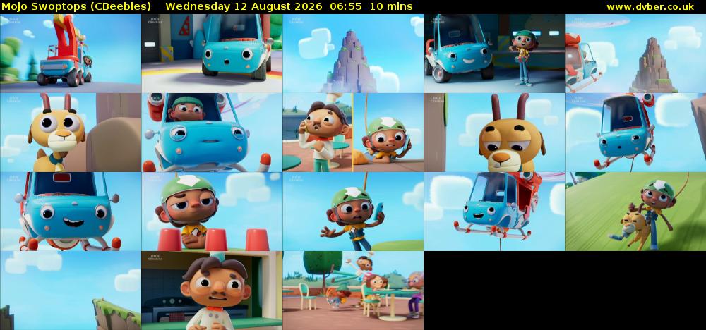 Mojo Swoptops (CBeebies) Wednesday 12 August 2026 06:55 - 07:05