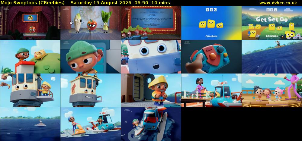 Mojo Swoptops (CBeebies) Saturday 15 August 2026 06:50 - 07:00