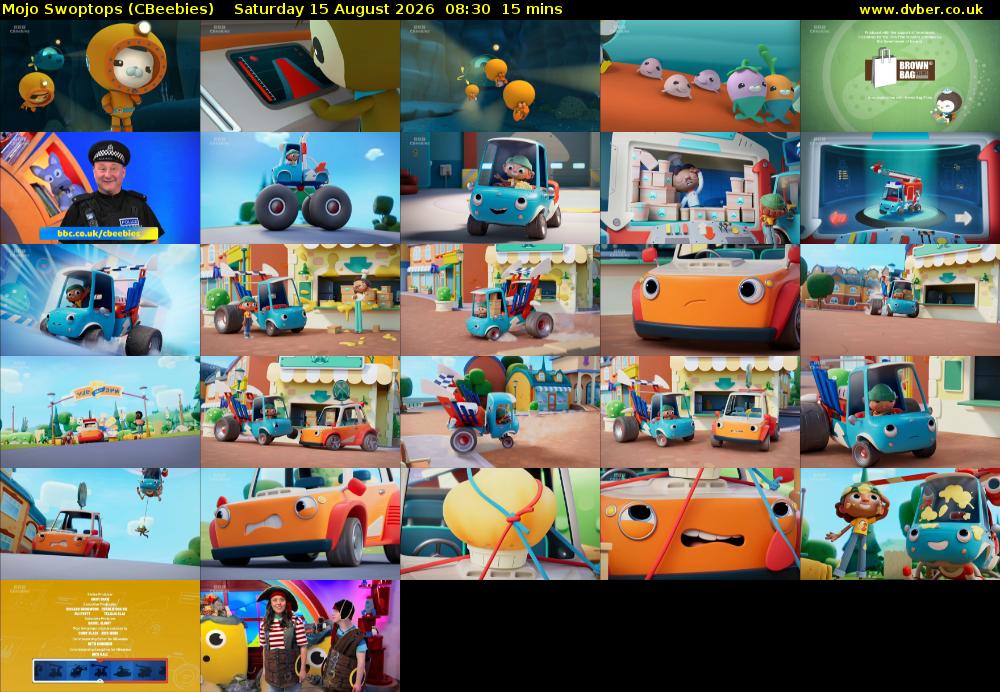 Mojo Swoptops (CBeebies) Saturday 15 August 2026 08:30 - 08:45