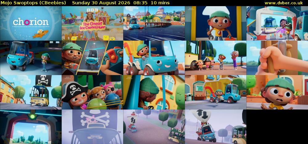 Mojo Swoptops (CBeebies) Sunday 30 August 2026 08:35 - 08:45