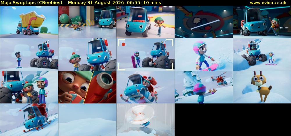 Mojo Swoptops (CBeebies) Monday 31 August 2026 06:55 - 07:05