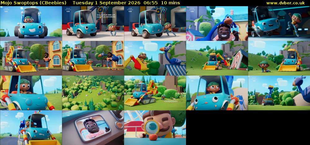 Mojo Swoptops (CBeebies) Tuesday 1 September 2026 06:55 - 07:05