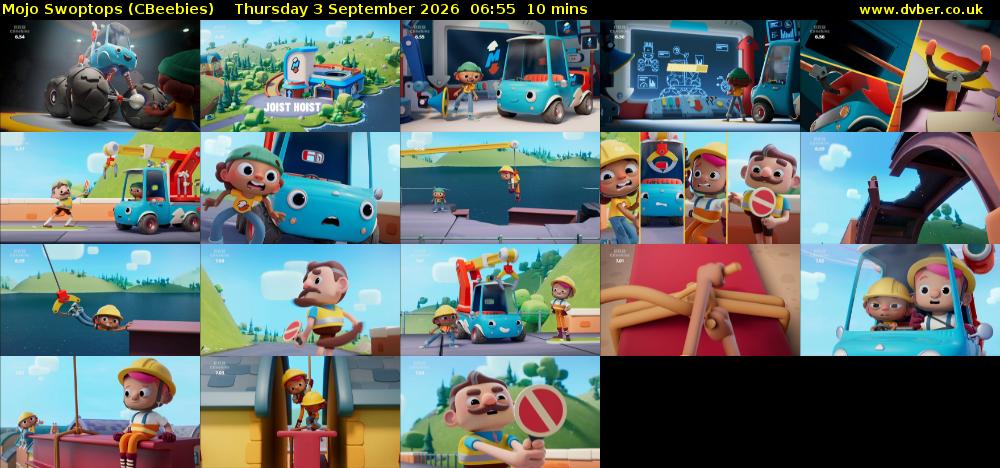 Mojo Swoptops (CBeebies) Thursday 3 September 2026 06:55 - 07:05