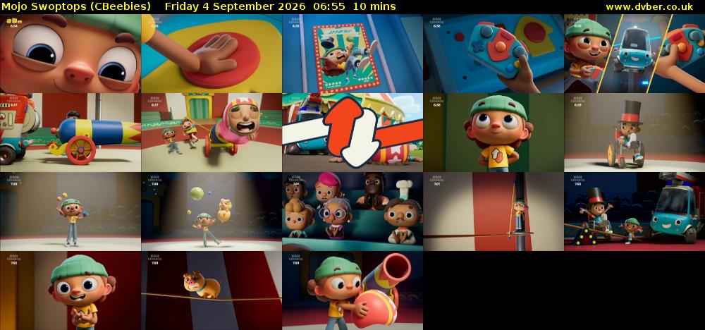 Mojo Swoptops (CBeebies) Friday 4 September 2026 06:55 - 07:05