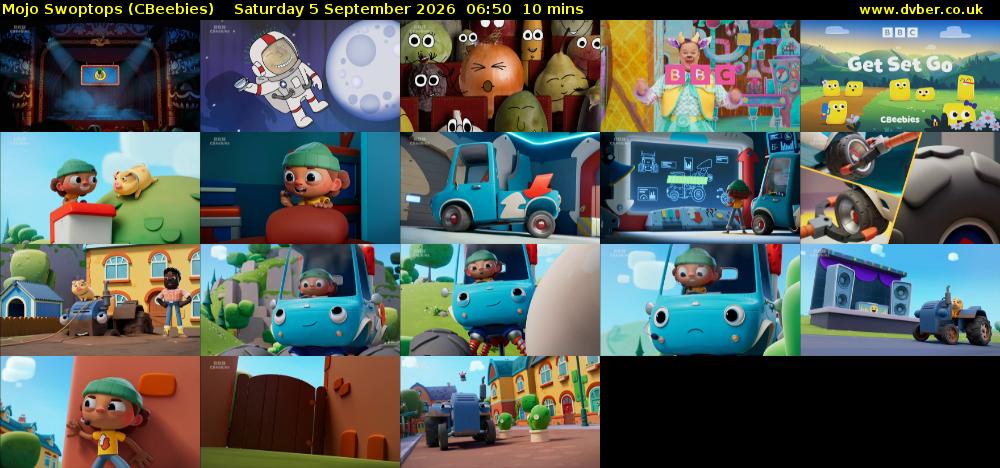 Mojo Swoptops (CBeebies) Saturday 5 September 2026 06:50 - 07:00