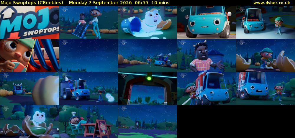 Mojo Swoptops (CBeebies) Monday 7 September 2026 06:55 - 07:05