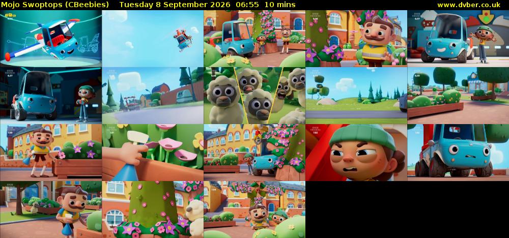 Mojo Swoptops (CBeebies) Tuesday 8 September 2026 06:55 - 07:05