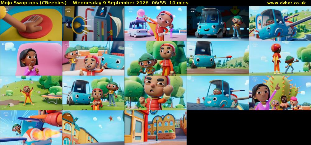Mojo Swoptops (CBeebies) Wednesday 9 September 2026 06:55 - 07:05