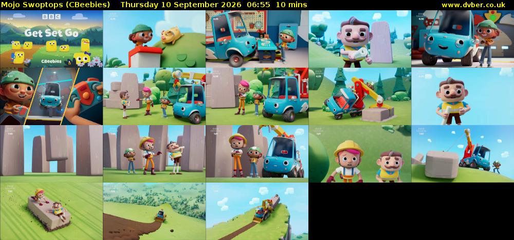 Mojo Swoptops (CBeebies) Thursday 10 September 2026 06:55 - 07:05