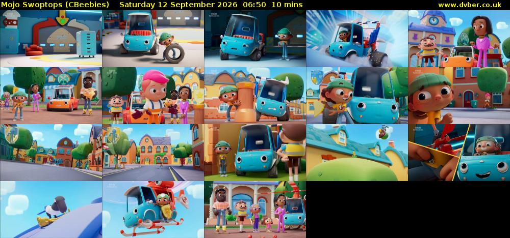 Mojo Swoptops (CBeebies) Saturday 12 September 2026 06:50 - 07:00