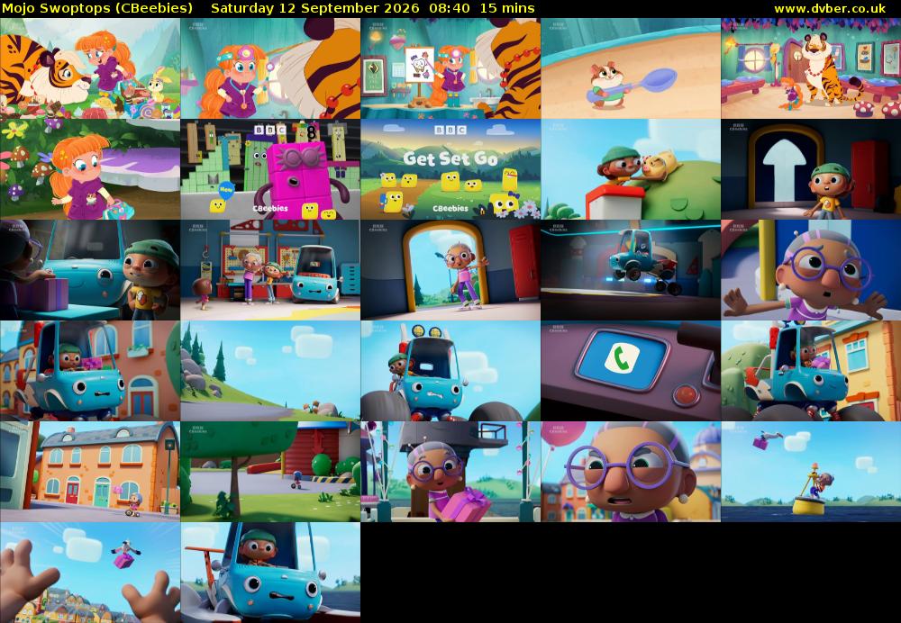 Mojo Swoptops (CBeebies) Saturday 12 September 2026 08:40 - 08:55