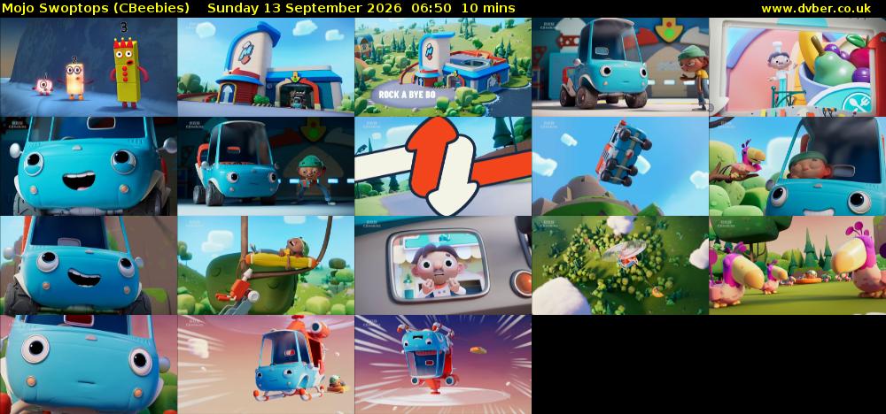 Mojo Swoptops (CBeebies) Sunday 13 September 2026 06:50 - 07:00