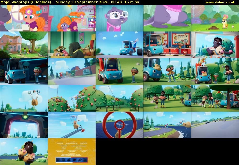 Mojo Swoptops (CBeebies) Sunday 13 September 2026 08:40 - 08:55