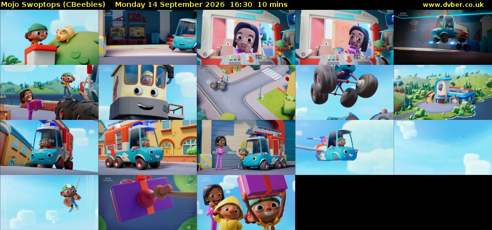 Mojo Swoptops (CBeebies) Monday 14 September 2026 16:30 - 16:40