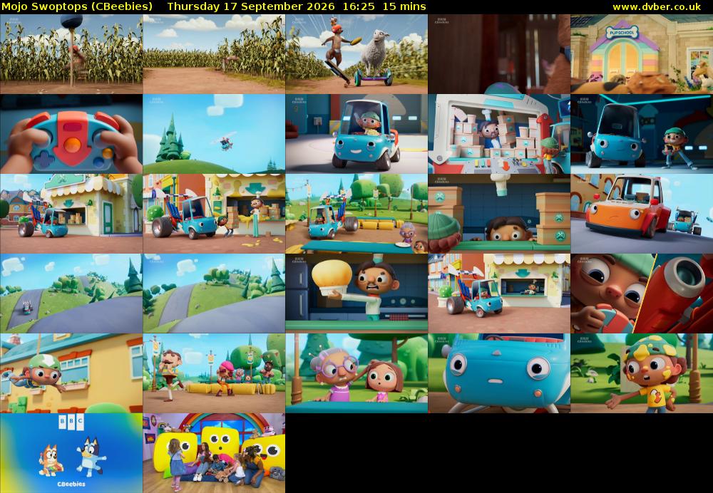 Mojo Swoptops (CBeebies) Thursday 17 September 2026 16:25 - 16:40