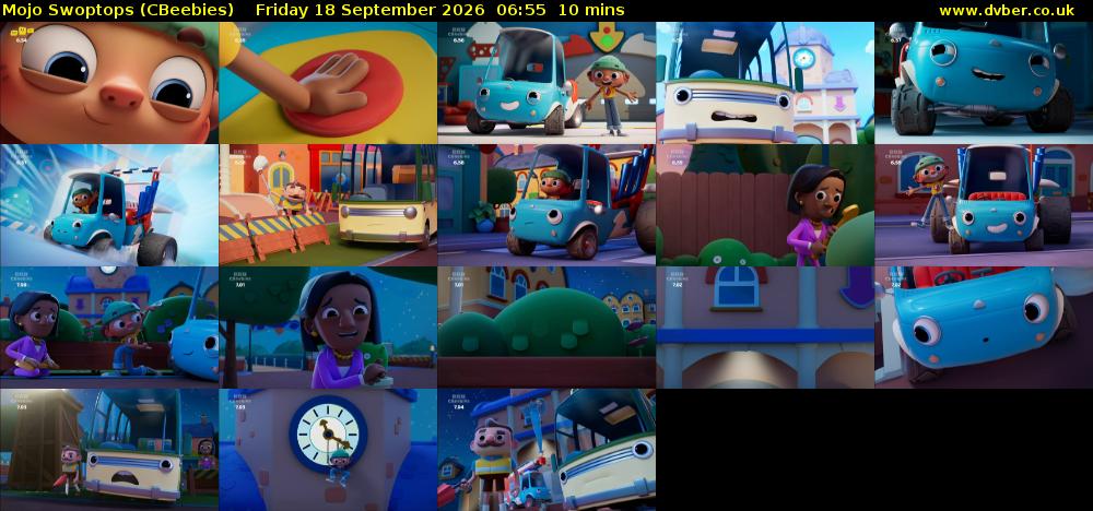 Mojo Swoptops (CBeebies) Friday 18 September 2026 06:55 - 07:05