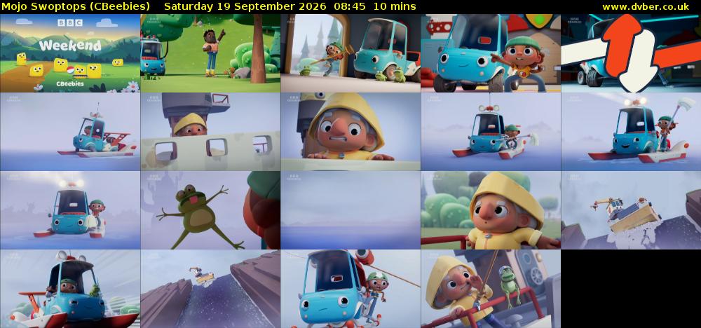 Mojo Swoptops (CBeebies) Saturday 19 September 2026 08:45 - 08:55