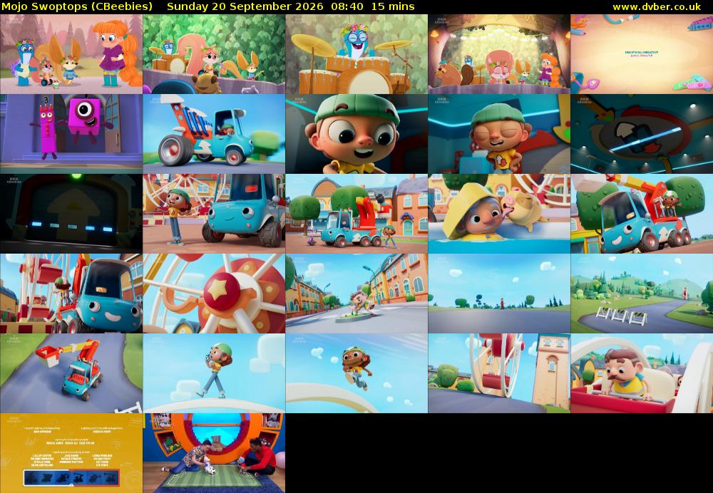 Mojo Swoptops (CBeebies) Sunday 20 September 2026 08:40 - 08:55