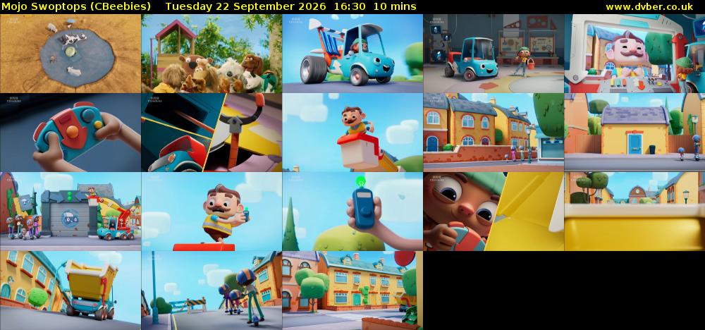 Mojo Swoptops (CBeebies) Tuesday 22 September 2026 16:30 - 16:40