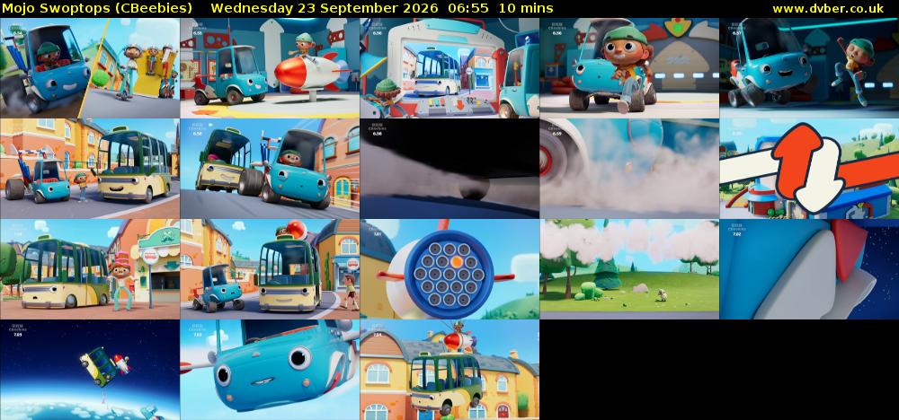 Mojo Swoptops (CBeebies) Wednesday 23 September 2026 06:55 - 07:05