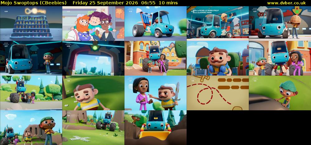 Mojo Swoptops (CBeebies) Friday 25 September 2026 06:55 - 07:05