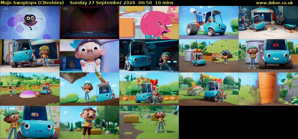 Mojo Swoptops (CBeebies) Sunday 27 September 2026 06:50 - 07:00