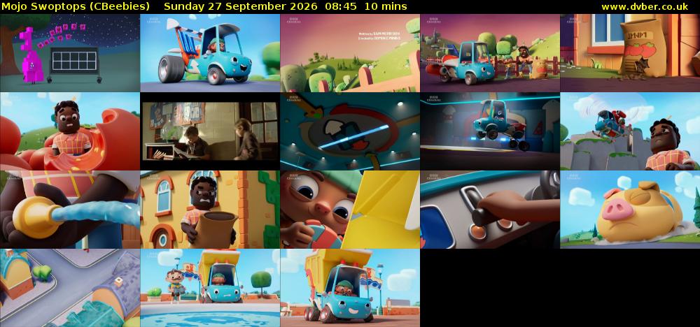 Mojo Swoptops (CBeebies) Sunday 27 September 2026 08:45 - 08:55