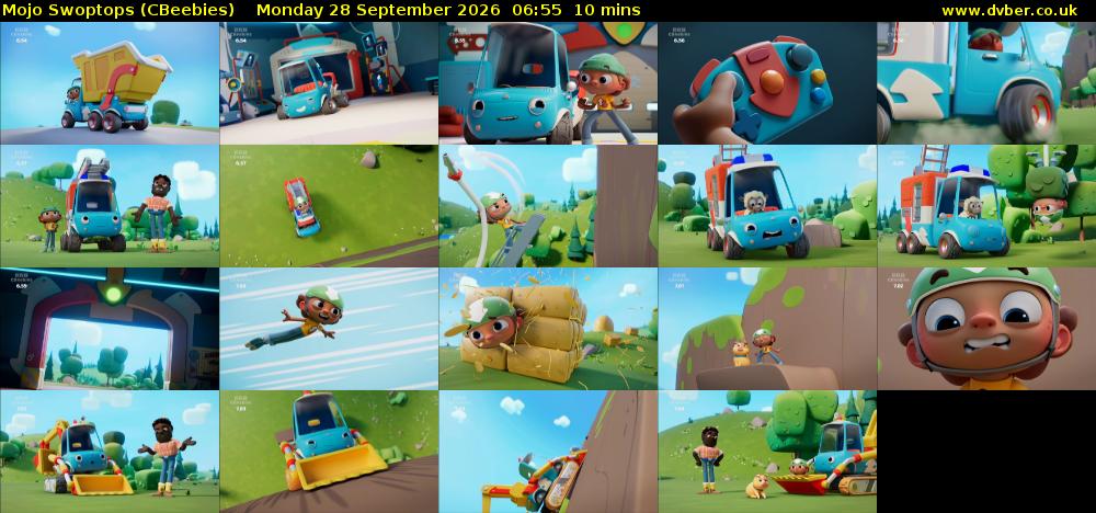 Mojo Swoptops (CBeebies) Monday 28 September 2026 06:55 - 07:05