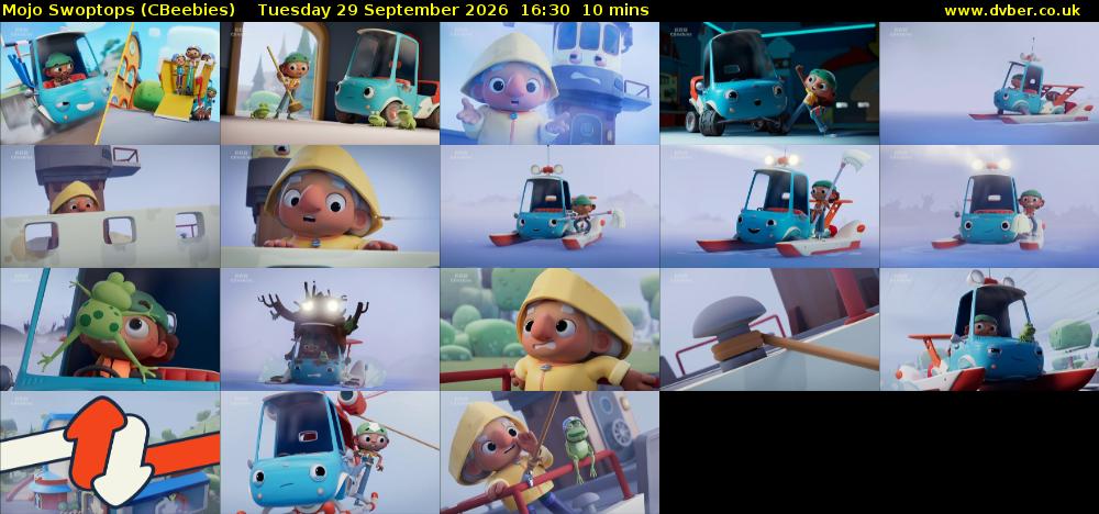 Mojo Swoptops (CBeebies) Tuesday 29 September 2026 16:30 - 16:40