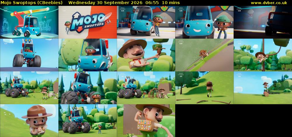 Mojo Swoptops (CBeebies) Wednesday 30 September 2026 06:55 - 07:05