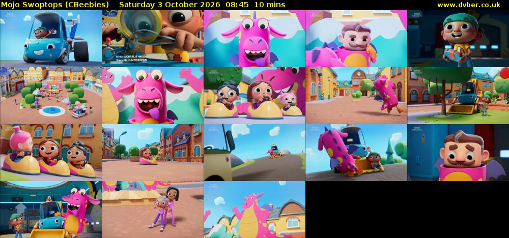 Mojo Swoptops (CBeebies) Saturday 3 October 2026 08:45 - 08:55
