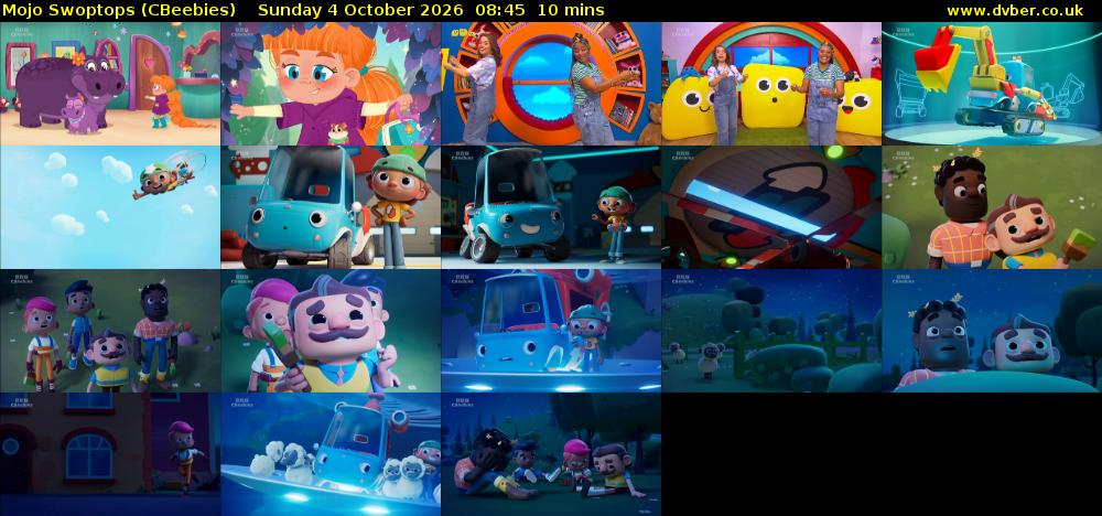 Mojo Swoptops (CBeebies) Sunday 4 October 2026 08:45 - 08:55