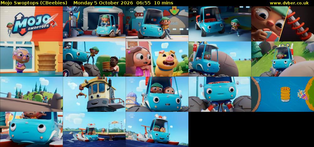 Mojo Swoptops (CBeebies) Monday 5 October 2026 06:55 - 07:05