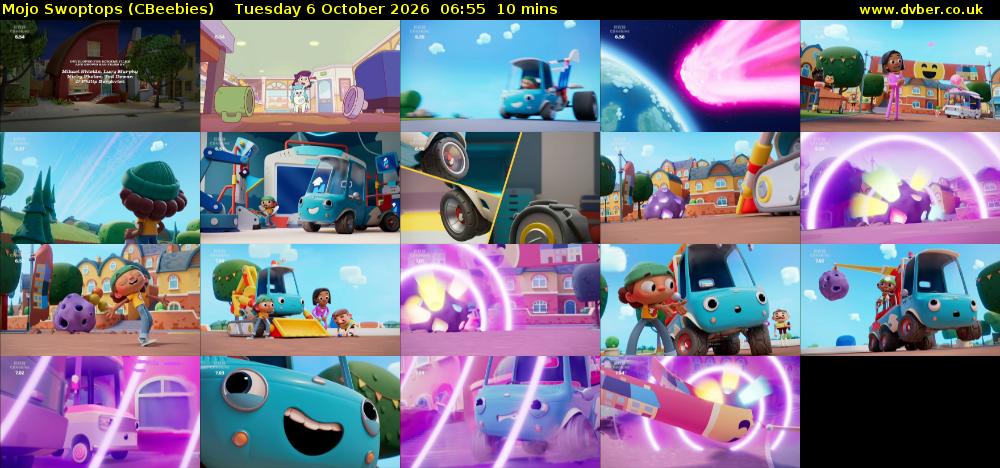 Mojo Swoptops (CBeebies) Tuesday 6 October 2026 06:55 - 07:05