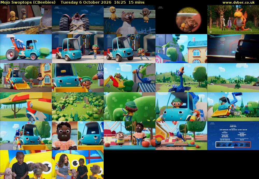 Mojo Swoptops (CBeebies) Tuesday 6 October 2026 16:25 - 16:40