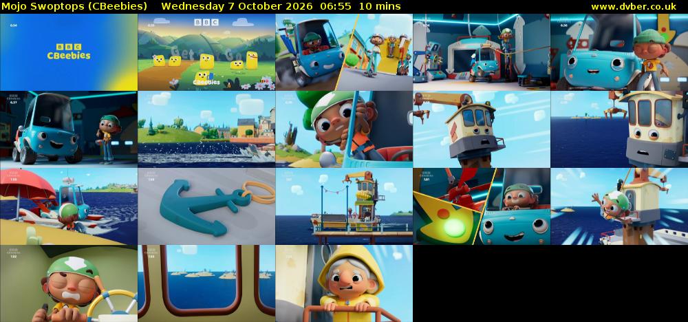 Mojo Swoptops (CBeebies) Wednesday 7 October 2026 06:55 - 07:05
