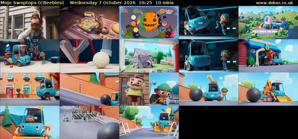 Mojo Swoptops (CBeebies) Wednesday 7 October 2026 16:25 - 16:35