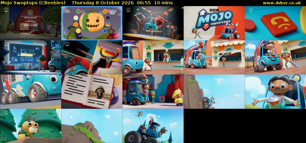 Mojo Swoptops (CBeebies) Thursday 8 October 2026 06:55 - 07:05