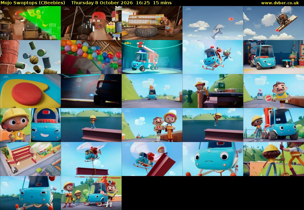 Mojo Swoptops (CBeebies) Thursday 8 October 2026 16:25 - 16:40