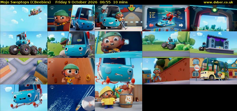 Mojo Swoptops (CBeebies) Friday 9 October 2026 06:55 - 07:05