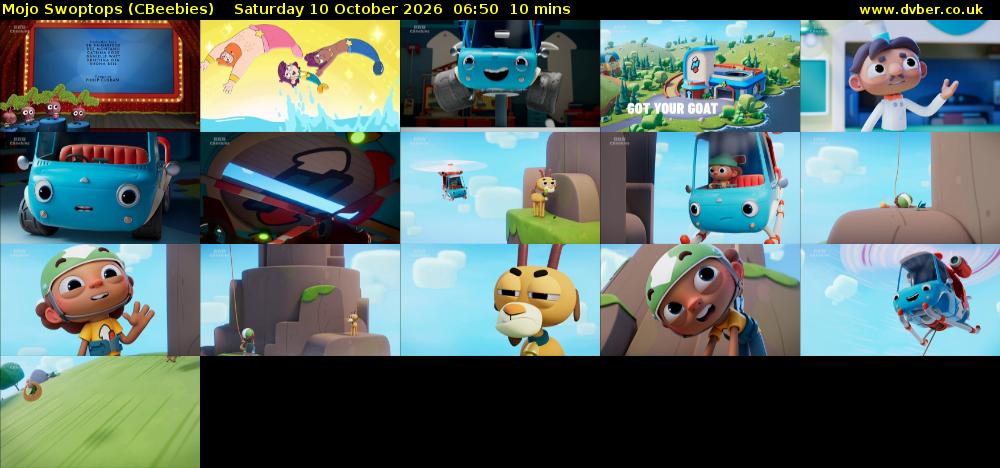 Mojo Swoptops (CBeebies) Saturday 10 October 2026 06:50 - 07:00