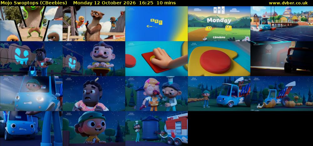 Mojo Swoptops (CBeebies) Monday 12 October 2026 16:25 - 16:35