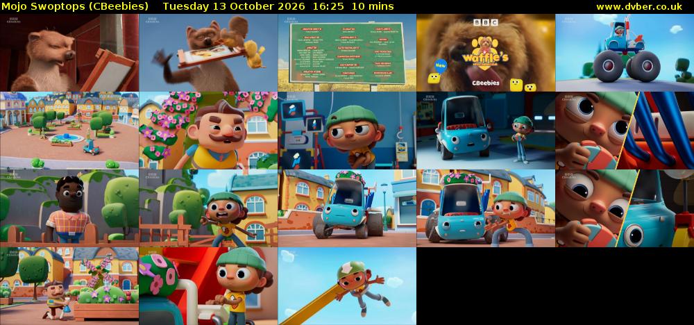 Mojo Swoptops (CBeebies) Tuesday 13 October 2026 16:25 - 16:35