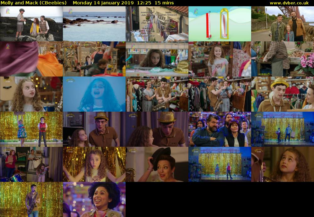 Molly and Mack (CBeebies) Monday 14 January 2019 12:25 - 12:40