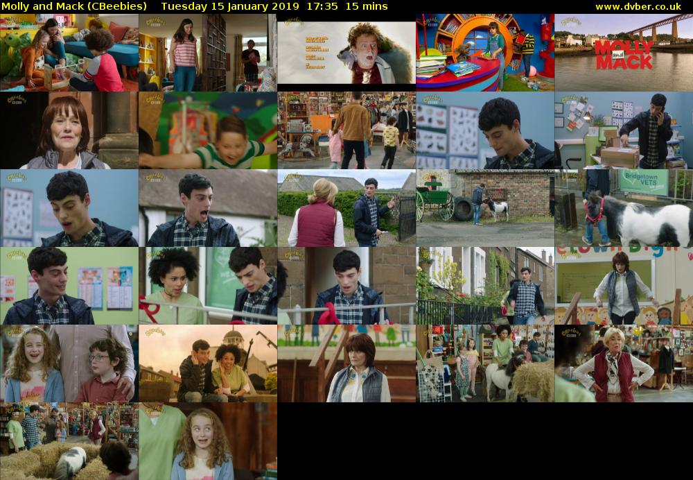 Molly and Mack (CBeebies) Tuesday 15 January 2019 17:35 - 17:50
