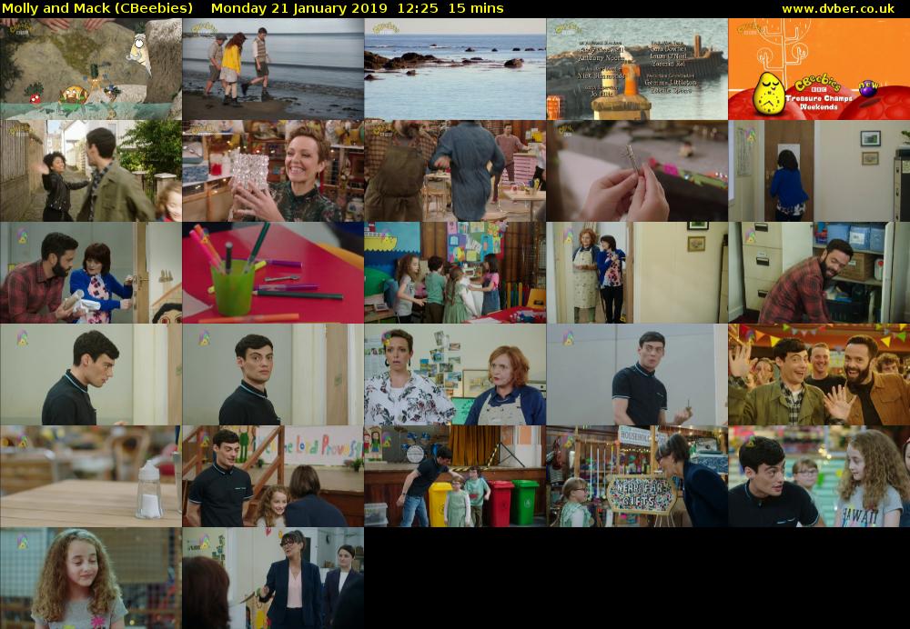 Molly and Mack (CBeebies) Monday 21 January 2019 12:25 - 12:40